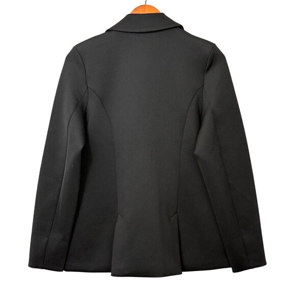 Aday Women's Soft Power Blazer Black Oversized Recycled Scuba Versatile Size S - Picture 5 of 9